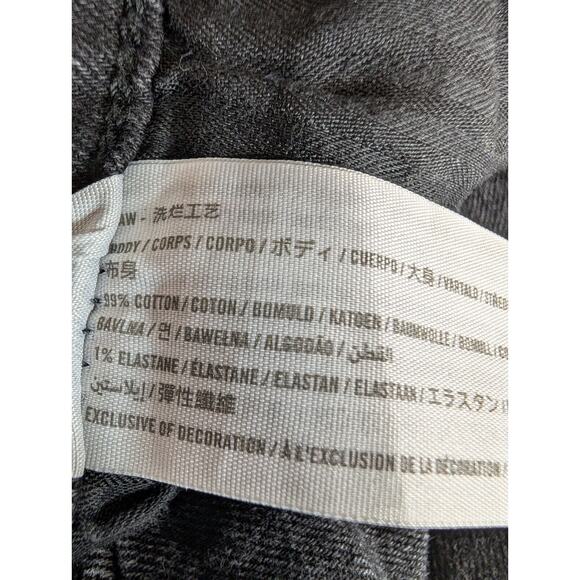 Abercrombie & Fitch Women Ankle Straight Jeans Distressed High Rise Black 31/12R - Picture 6 of 14